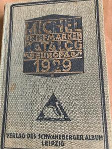 Katalog Michel evropských známek z roku 1929