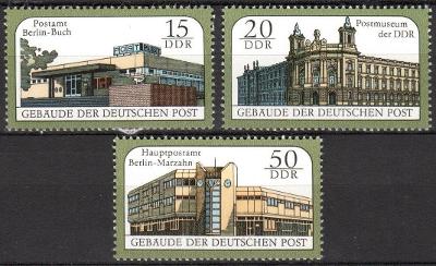 DDR 1988 Pošty Mi# 3145-47