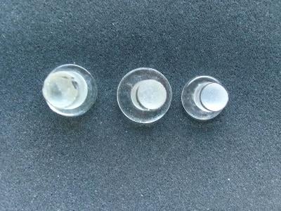 Láhev lékovka originál zabroušené víčko špunt zátka  sklo mix 3 x 