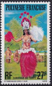 Francouzská Polynésie ** Mi.238 Folklór, tanečnice (Mi€ 3)