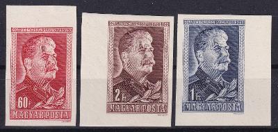 Maďarsko ** Mi.1066-68B J. V. Stalin (Mi€ 17)