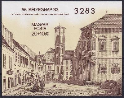 Maďarsko ** Mi.Bl.166 B Stará radnice (Mi€ 35)