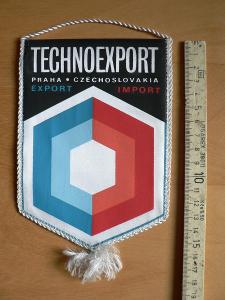 Stará vlaječka Technoexport Praha Czechoslovakia export import nepoško