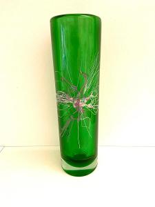 Vysoká váza - hutní sklo, Petr Hora - sklárna Škrdlovice
