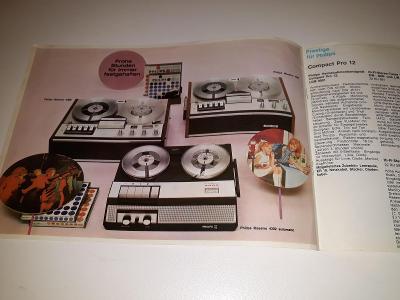katalog 70.roky Philips TV,gramo,magnetofon