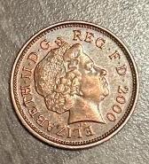 Two pence new coin 2000