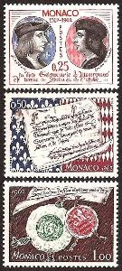 Monako 1962 Nezávislost Monaka, 400. výročí Mi# 689-91