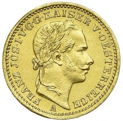 Zlatá 1/2 koruna Františka Josefa I. 1859 A - velmi vzácná