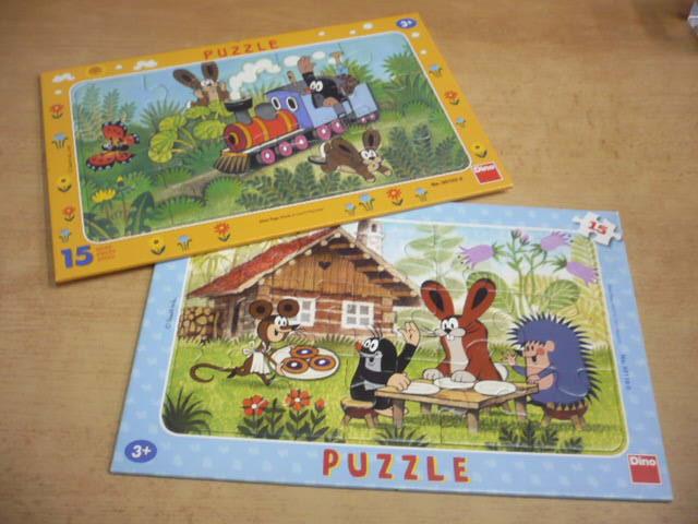 2 x Puzzle KRTOK a kamaráti (DINO) - Hračky