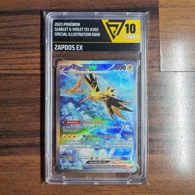 Pokémon TCG Zapdos EX 202/165 Graded / Ohodnocená 10