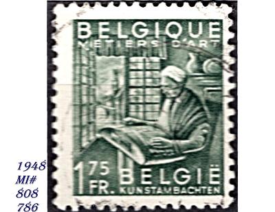 Belgie 1948, podpora exportu, krajkářka