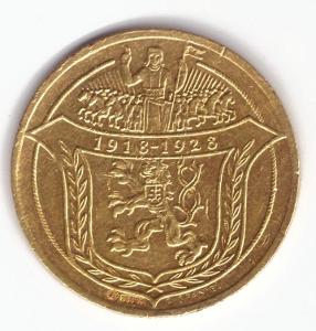 ZLATÁ 4-dukátová medaile JSEM RAŽEN..., sbírkový stav, od 1 kč (3073)