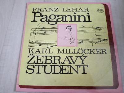LP Franz Lehár - Paganini, Karl Millöcker - Žebravý student