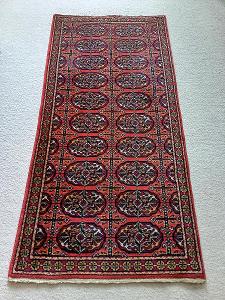 Starožitný perský vázaný běhoun,  koberec 145 x71 cm. Po babičce. 2