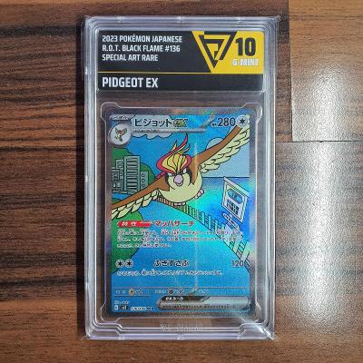 Pokémon TCG Pidgeot EX 136/108 SAR Graded / Ohodnotená 10