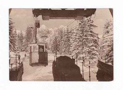 Vysoké Tatry, lanovka na Lomnický štít, kabina č.1, kolem 1955