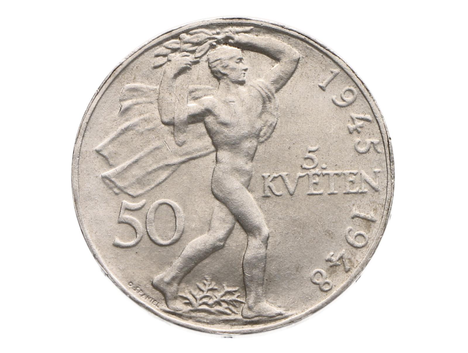 50 Kčs 1948 - 3. výročie pražského povstania - Numizmatika