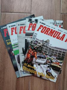 5 čísel časopisu F1 z roku 2000 + přívěsek