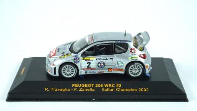1:43 Peugeot 206 WRC Barum Rally 2002 Travaglia IXO rallye
