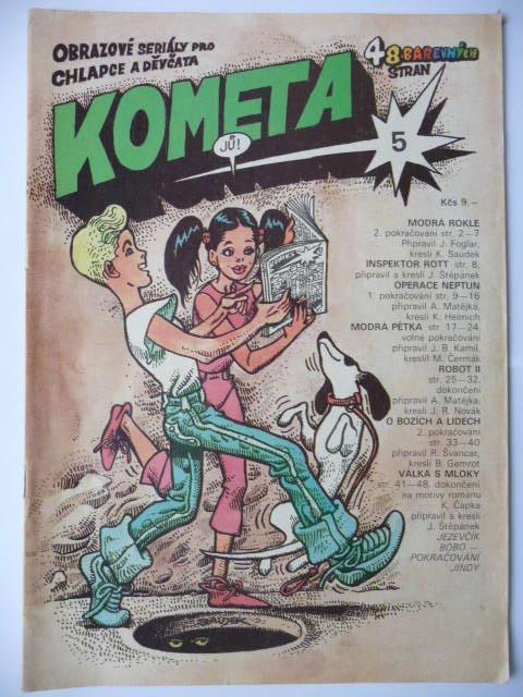 Komiksový časopis - KOMÉTA - číslo 5. - Knihy a časopisy