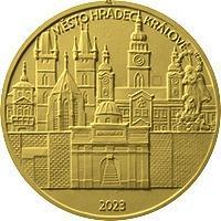 Zlatá mince 5.000 Kč Městská památková rezervace Hradec Králové PROOF