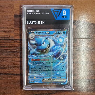Pokémon TCG Blastoise EX 009/165 Graded / Ohodnotená 9