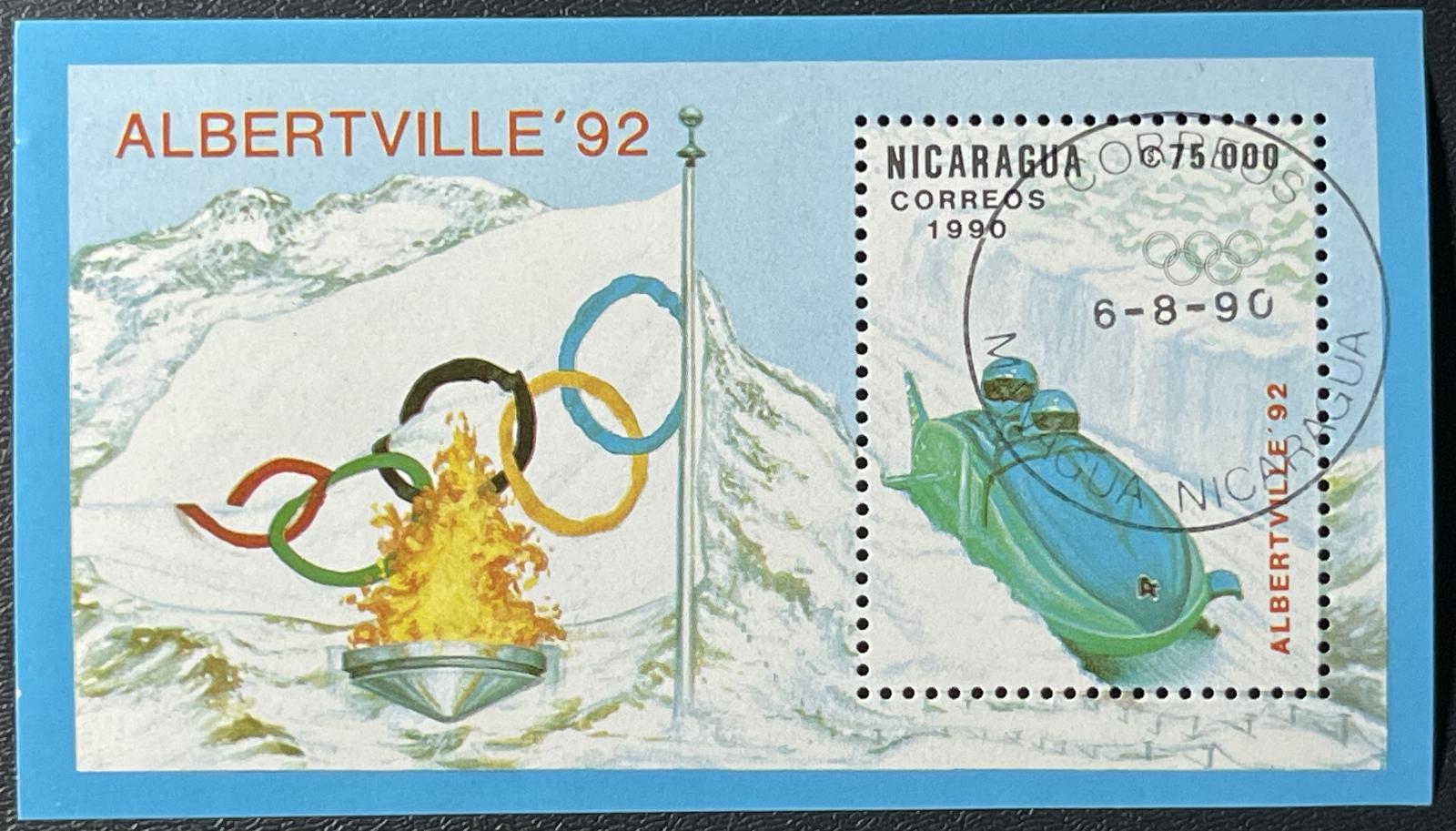 Nikaragua 1990 - razená, pôvodný lep - Známky
