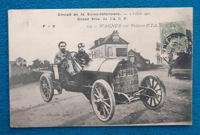AUTO - FRANCIE - WAGNER- GRAND PRIX 1907 - PĚKNÁ RARITA