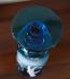 Modrá párový pohár ľadové deti Mary Gregory chlapec 19 storočia - Starožitnosti