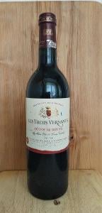 Fran. arch. víno BORDEAUX Les Trois Versants Cotes de Bourg 2005