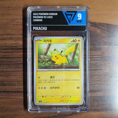 Pokémon TCG Pikachu 025/165 C Graded / Ohodnocená 9
