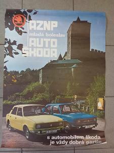 Plakát Škoda 105,120