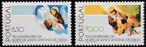 Portugalsko 1981 Svätý Anton z Padovej Mi# 1533-34 Kat 5€