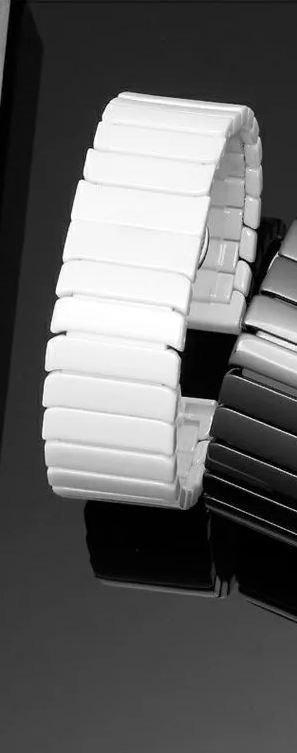 Bílý keramický pásek k hodinkám, šířka 20mm