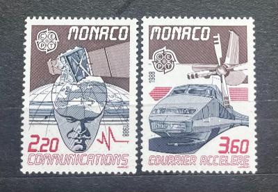 Monako 1988 Mi.1859-1860 kompletní série ** Europa CEPT