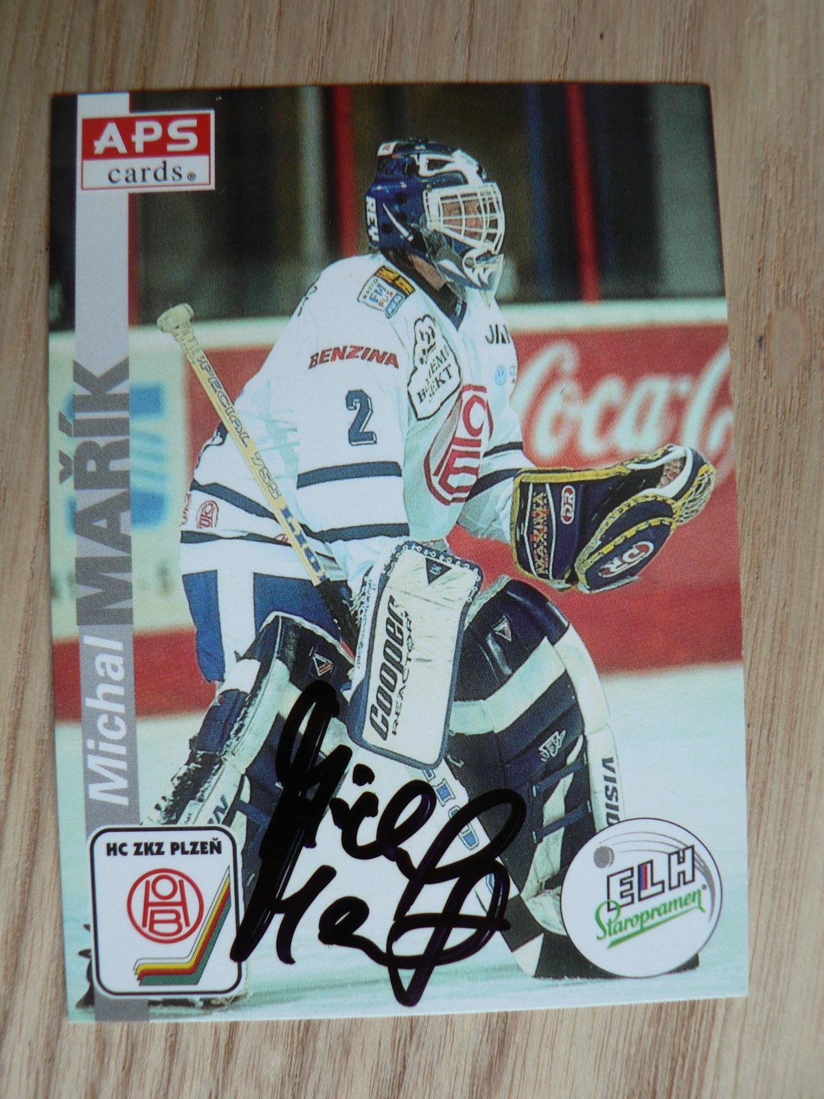 Marík Michal - Plzeň / APS 1996-97 (podpísaná) - Hokejové karty