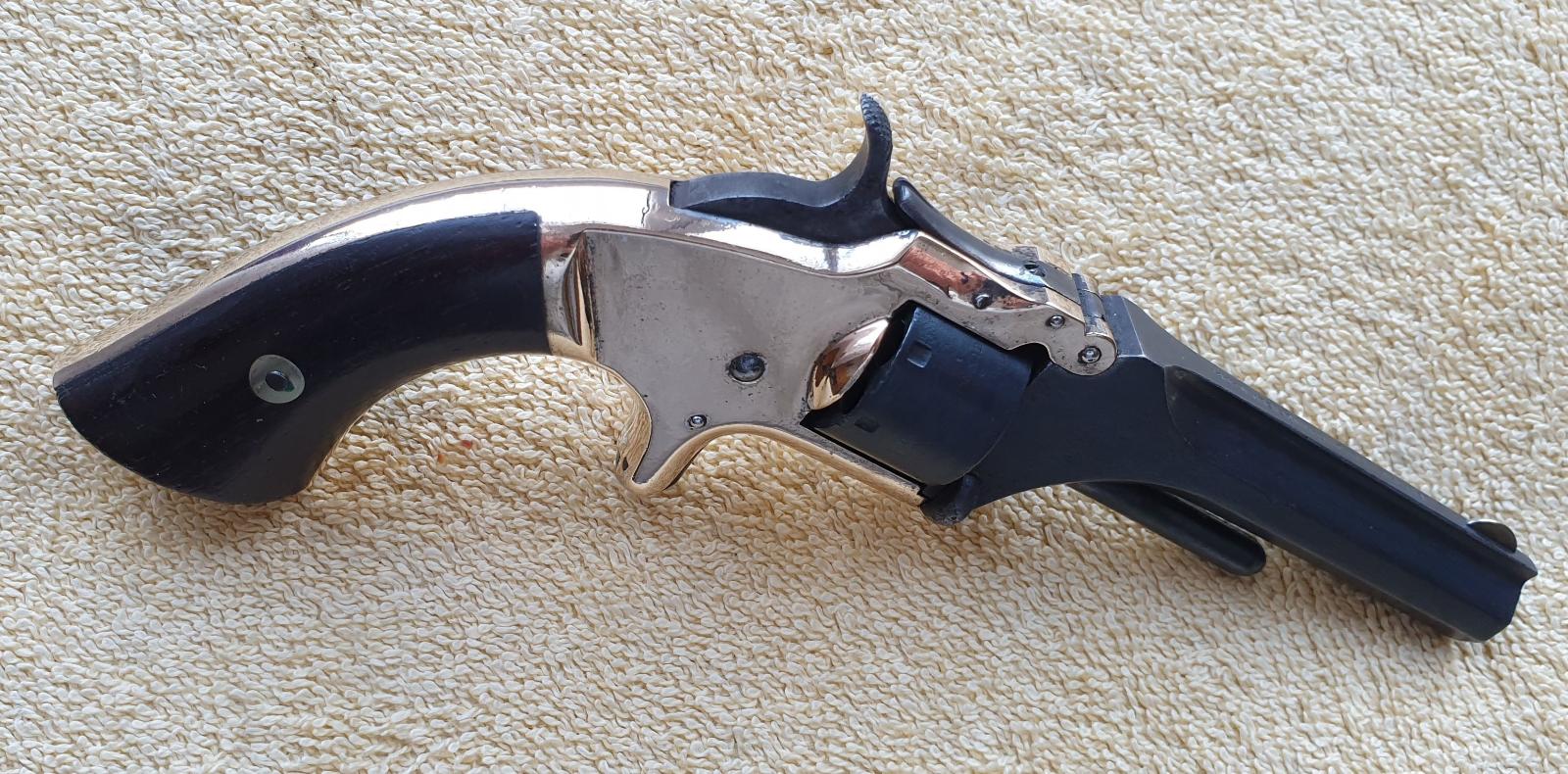 Historický revolver Smith Wesson cal.22RF SA 1865 Nádherný pův. stav - Sběratelské zbraně