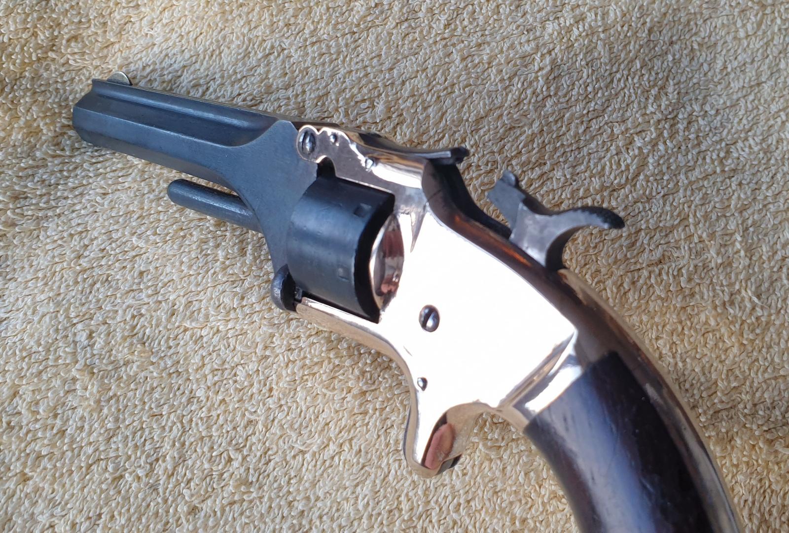 Historický revolver Smith Wesson cal.22RF SA 1865 Nádherný pův. stav - Sběratelské zbraně