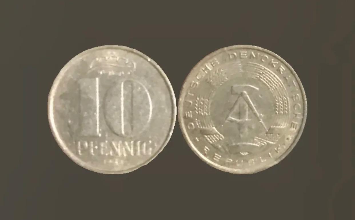 Mince Nemecko(DDR) 🇩🇪 , 10 pfennig , 1968 - Numizmatika
