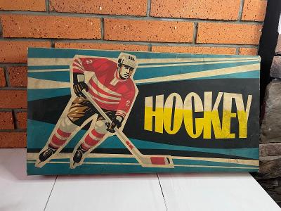 Papírová krabice - retro Hockey, hokej