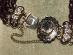 Starý luxusný štvorradový granátový náramok s krásnym zlatým uzáverom - Starožitné šperky