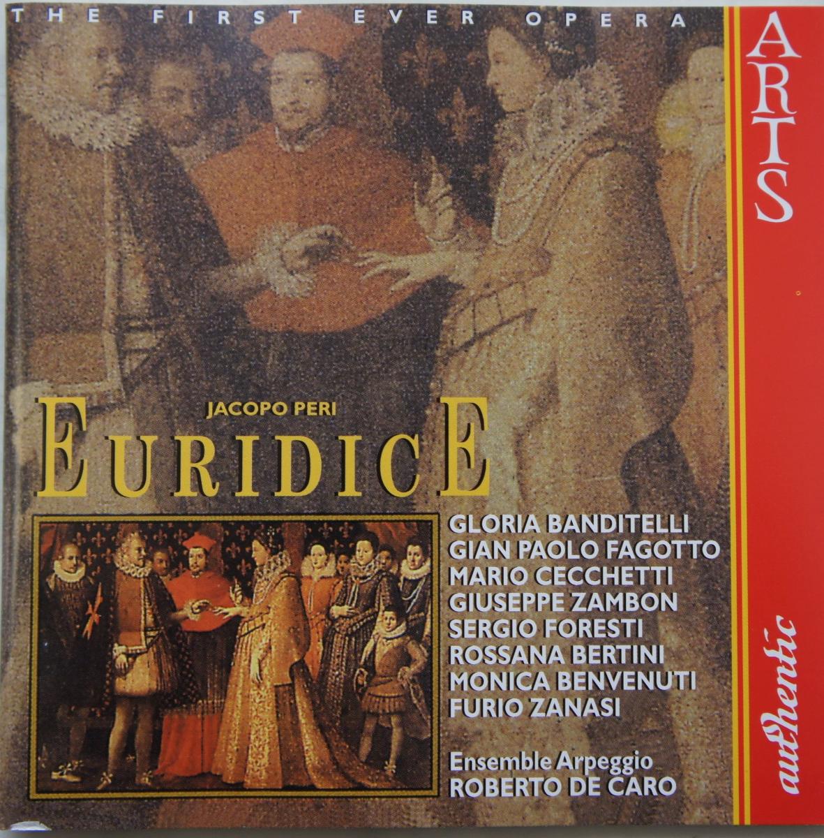 2 CD J. PERI EURIDICE Historicky Prvá kompletná Opera vôbec Raritná - Hudba