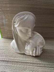 Porcelánová busta Madona s dítětem Pirken Hammer