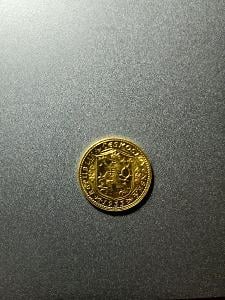 Zlatá minca Svätý Václav Jednodukát Československý 1933