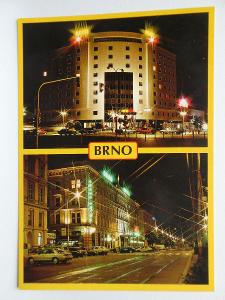 Brno - noční - Hotel BOBY - GRANDHOTEL 