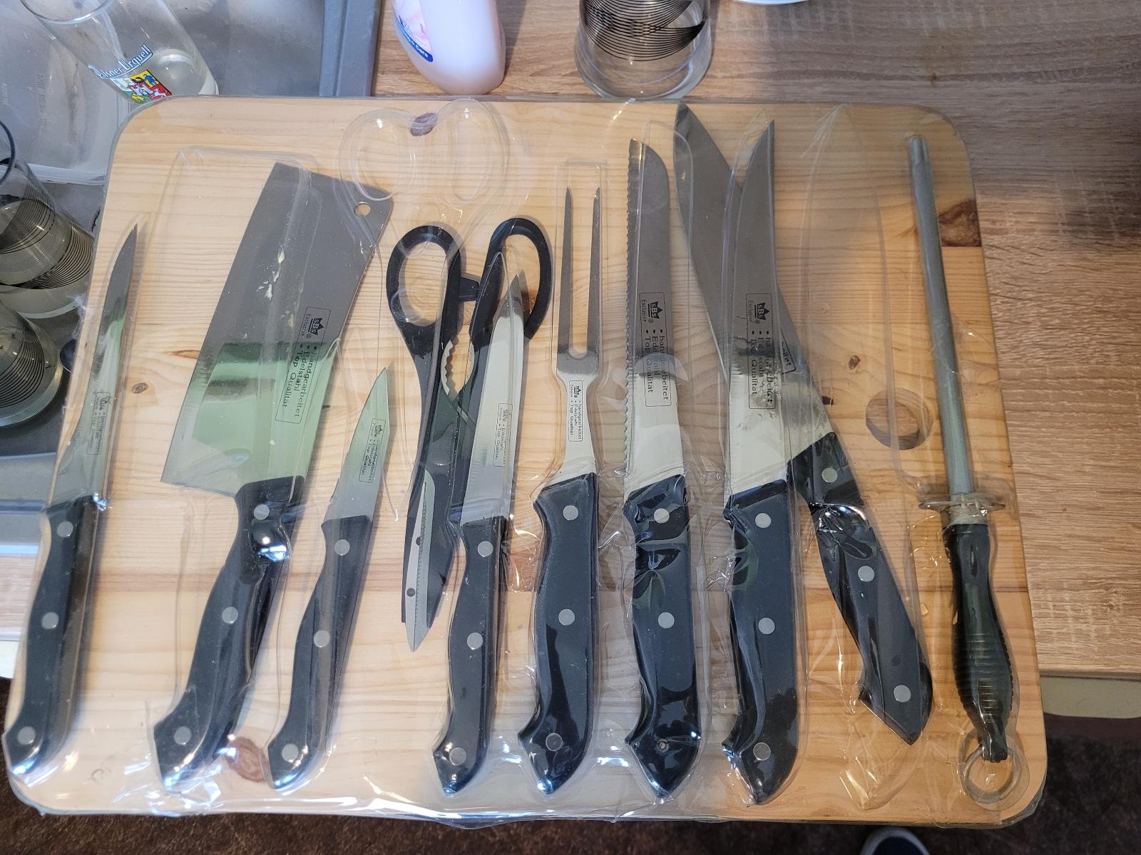 Súprava nožov so sekáčikom a doskou - Vybavenie do kuchyne