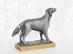 Socha psa, Retriever, cínová socha, umenie, originálne, kov, dekorácie - Starožitnosti a umenie