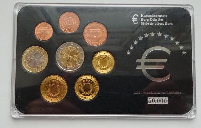Sada oběžných euro mincí Malta 2008 UNC 