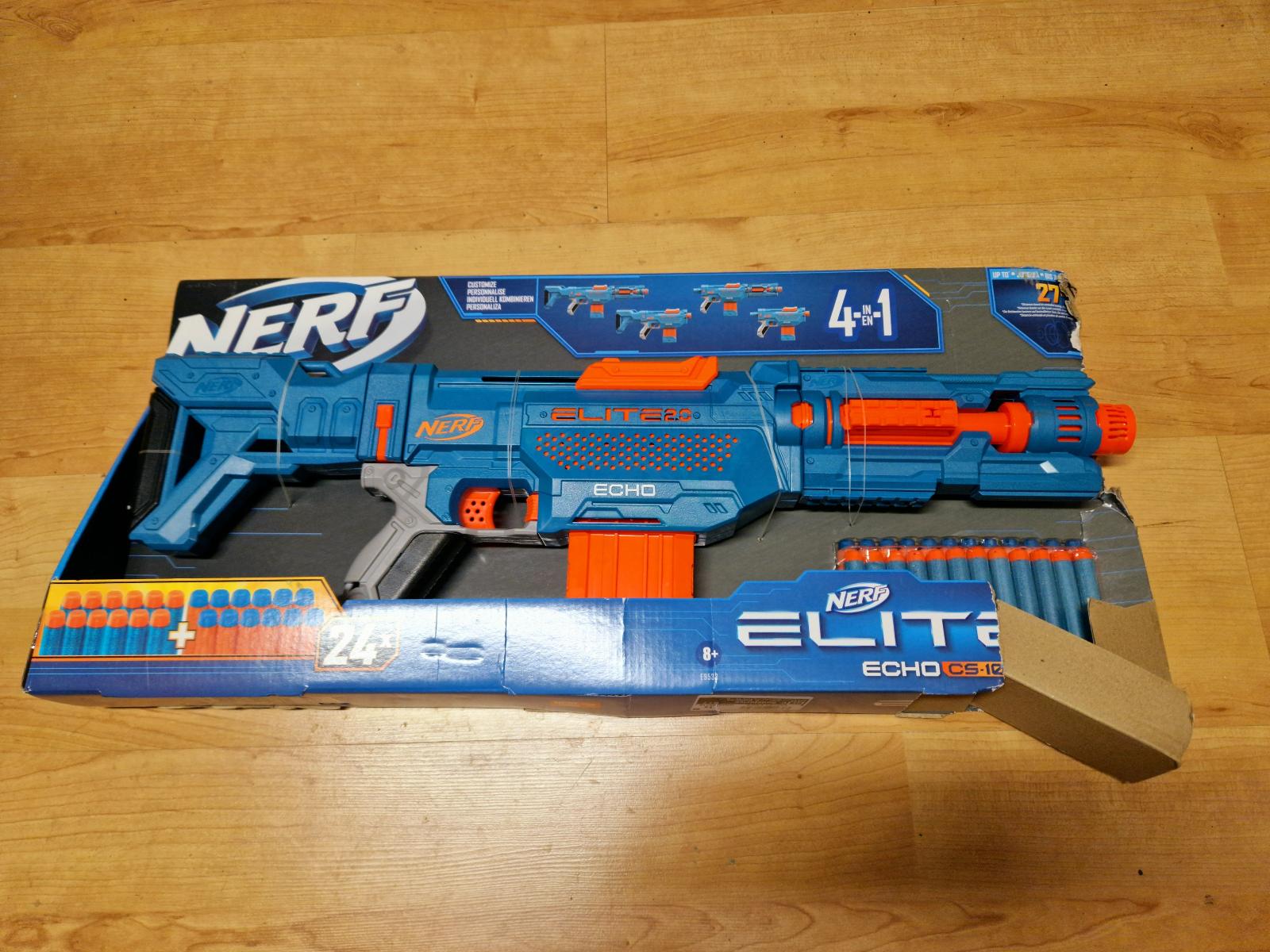 Blaster Nerf Elite 2.0 Echo CS-10 pistole - Děti