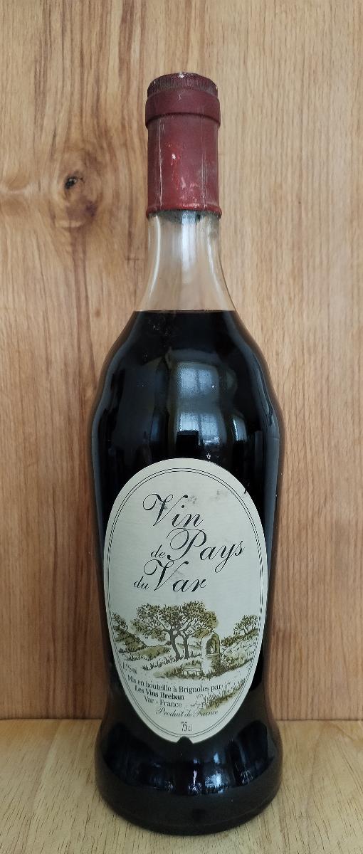 Fran. arch. víno Vin de Pays du Var 1975 BRIGNOLES vinárstvo BREBAN - Potraviny